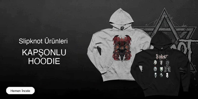Slipknot Kapşonlu Fermuarsız kapak