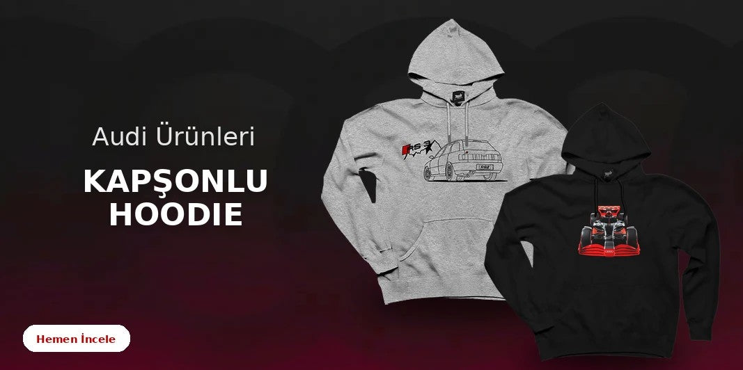 Audi Kapşonlu Fermuarsız kapak