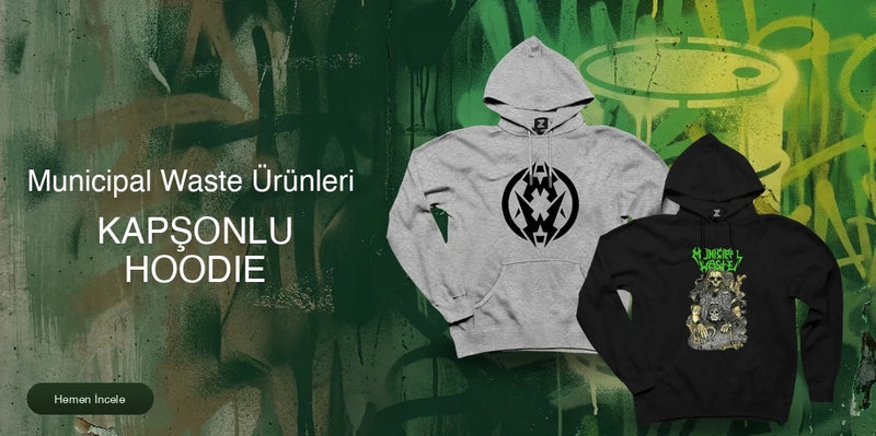 Municipal Waste Kapşonlu Fermuarsız