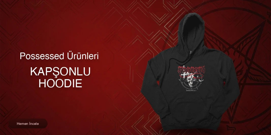 Possessed Kapşonlu Fermuarsız kapak