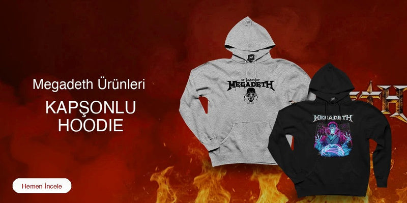 Megadeth Kapşonlu Fermuarsız kapak