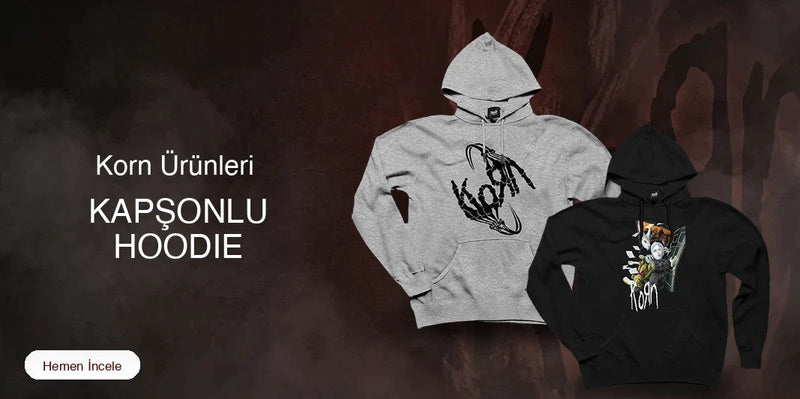 Korn Kapşonlu Fermuarsız