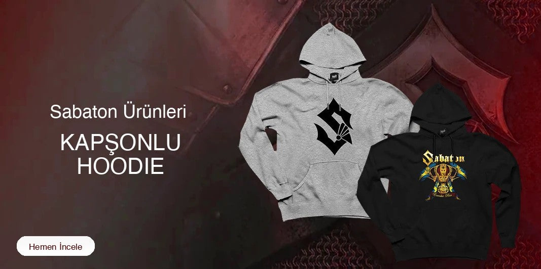 Sabaton Kapşonlu Fermuarsız kapak