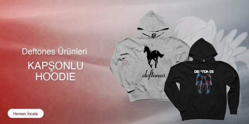 Deftones Kapşonlu Fermuarsız