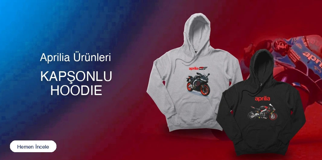 Aprilia Kapşonlu Fermuarsız kapak