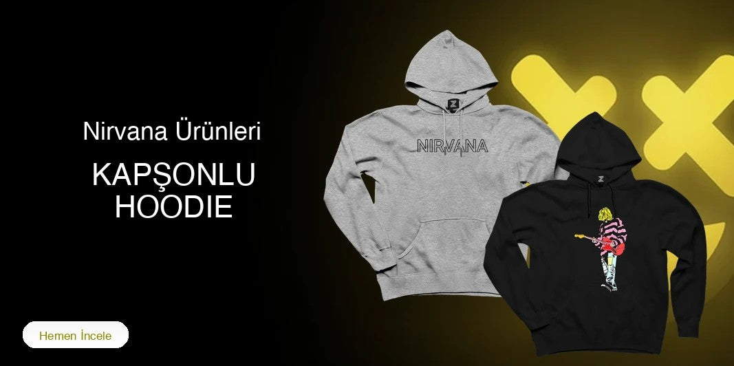 Nirvana Kapşonlu Fermuarsız kapak