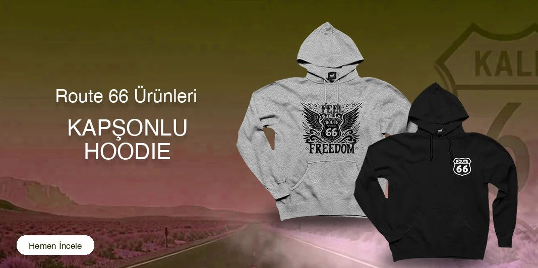 Route 66 Kapşonlu Fermuarsız kapak