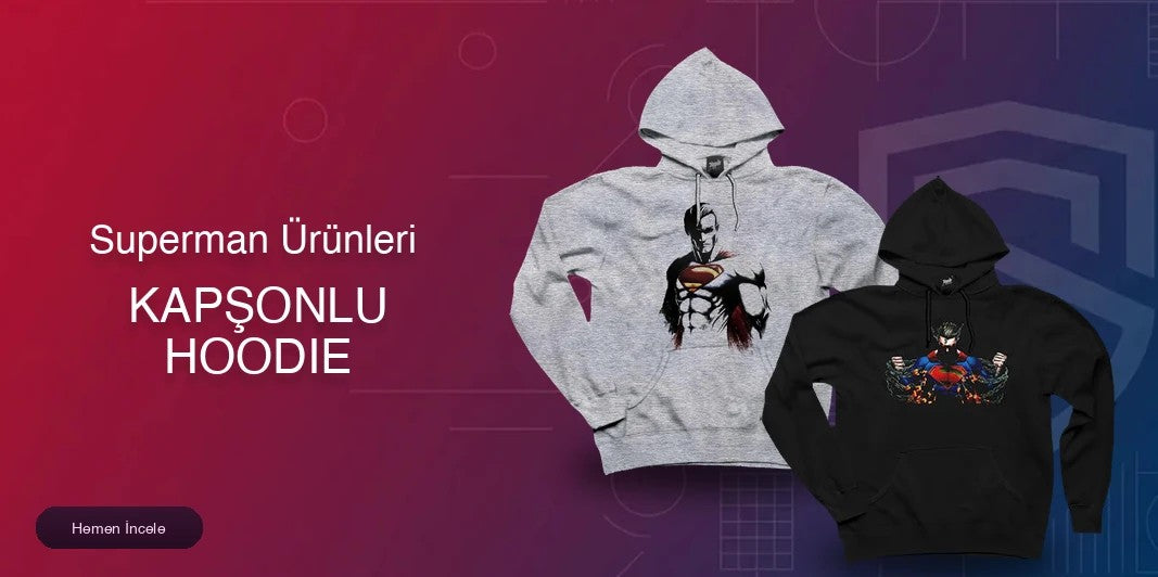 Superman Kapşonlu Sweatshirt kapak