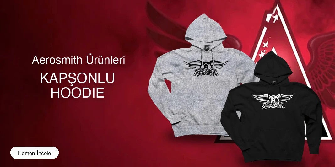 Aerosmith Kapşonlu Fermuarsız kapak