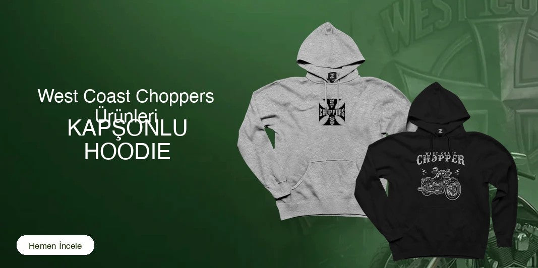West Coast Choppers Kapşonlu Fermuarsız kapak