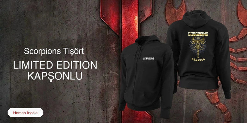 Scorpions Limited Edition Kapşonlu Sweatshirt kapak