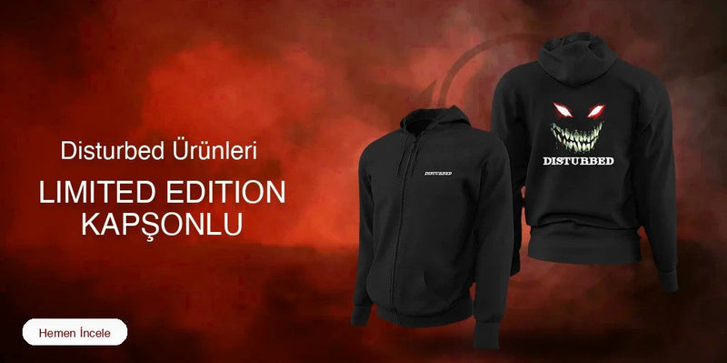 Disturbed Limited Edition Kapşonlu Sweatshirt