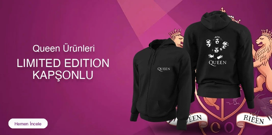 Queen Limited Edition Kapşonlu Sweatshirt kapak