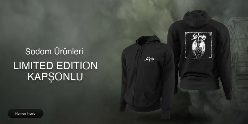 Sodom Limited Edition Kapşonlu Sweatshirt