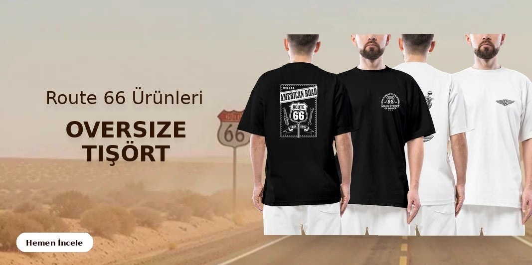 Route 66 Oversize Tişört kapak