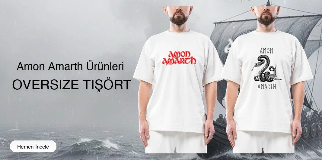 Amon Amarth Oversize Tişört kapak