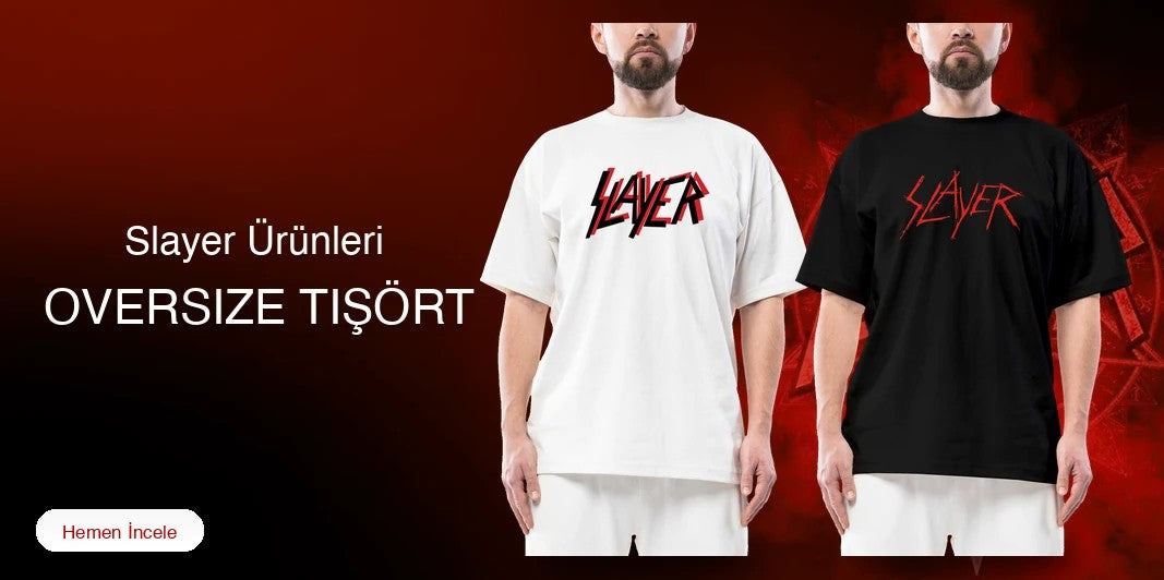 Slayer Oversize Tişört kapak
