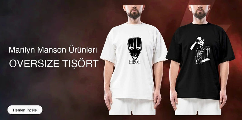 Marilyn Manson Oversize Tişört