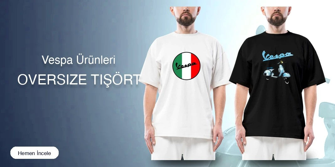 Vespa Oversize Tişört kapak