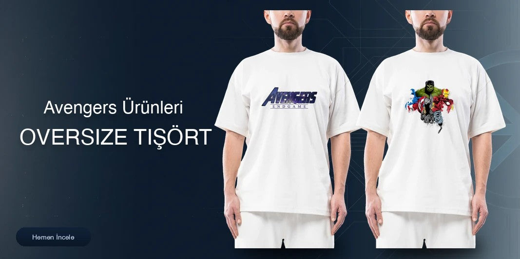 Avengers Oversize Tişört kapak