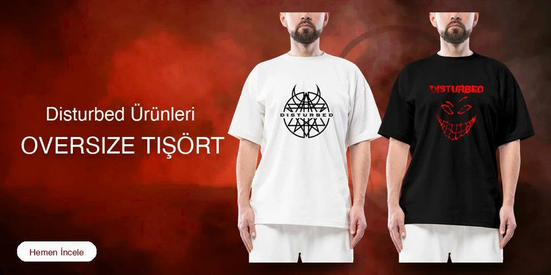 Disturbed Oversize Tişört
