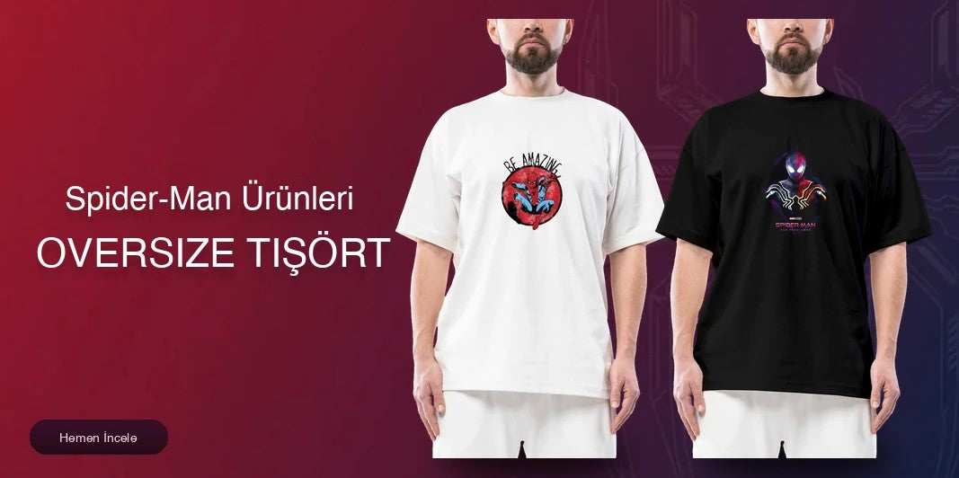 Spider-Man Oversize Tişört kapak
