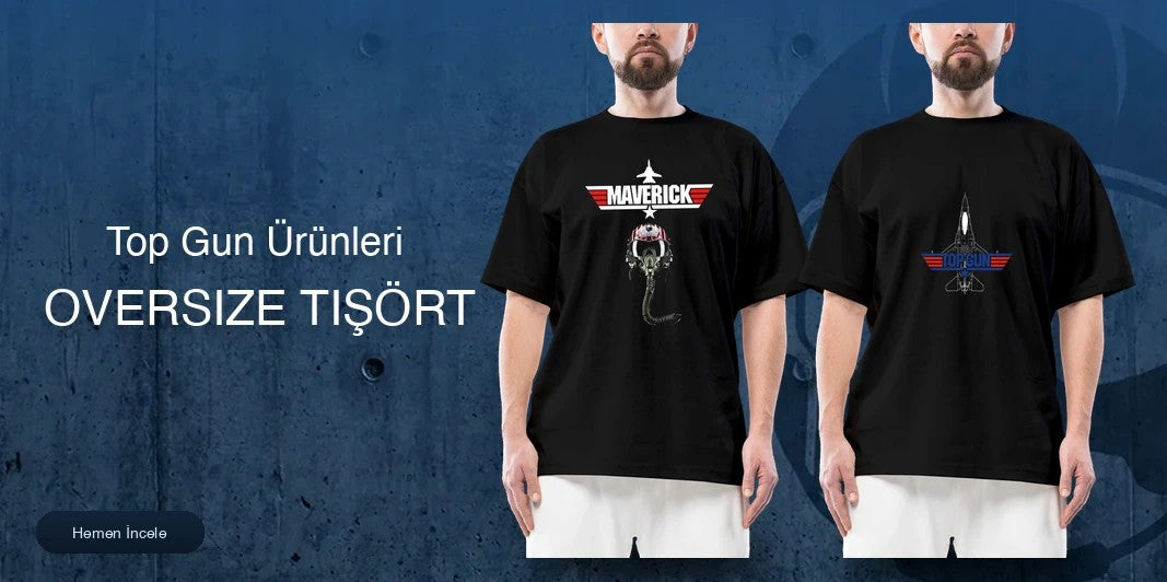 Top Gun Oversize Tişört kapak