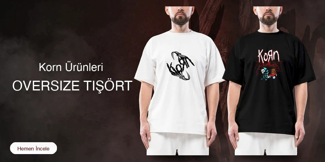 Korn Ürünleri | Tişört, Kapşonlu, Çanta ve Aksesuar