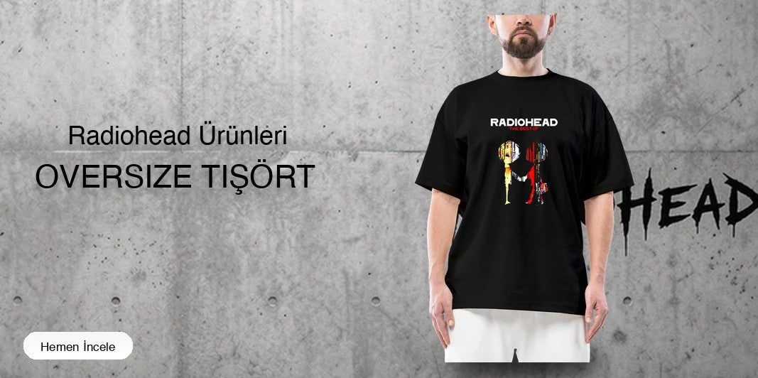 Radiohead Oversize Tişört kapak