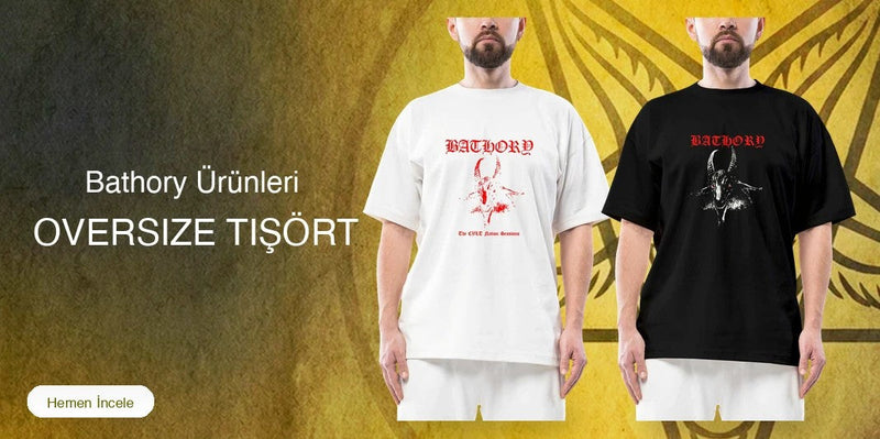 Bathory Oversize Tişört kapak