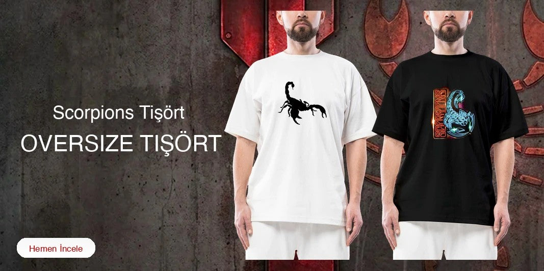 Scorpions Oversize Tişört kapak