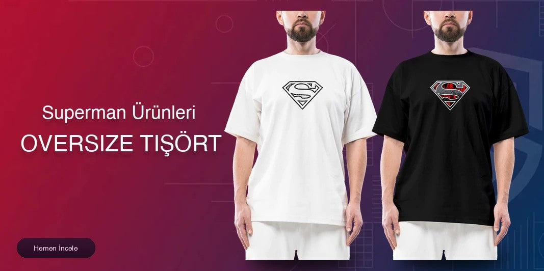 Superman Oversize Tişört kapak