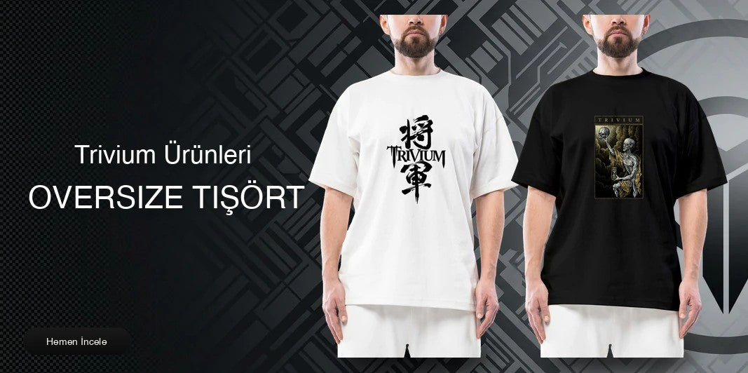 Trivium Oversize Tişört kapak