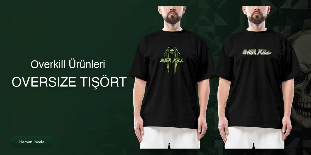 Overkill Oversize Tişört kapak