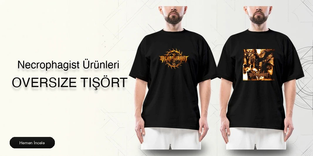 Necrophagist Oversize Tişört kapak