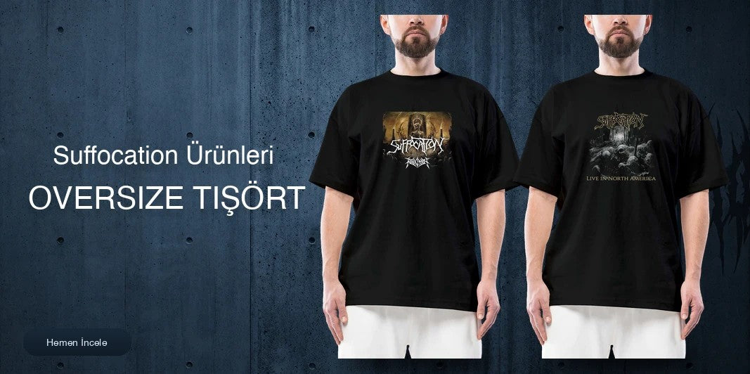 Suffocation Oversize Tişört kapak