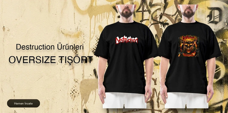 Destruction Oversize Tişört