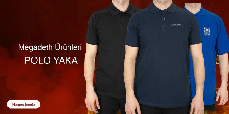 Megadeth Polo Yaka Tişört kapak