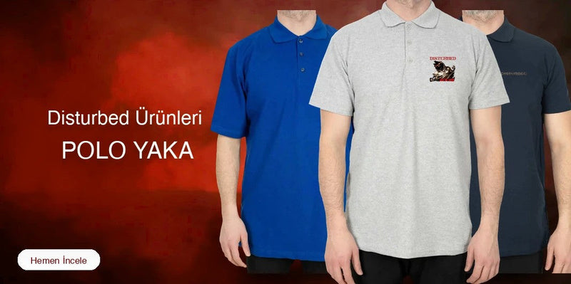 Disturbed Polo Yaka Tişört