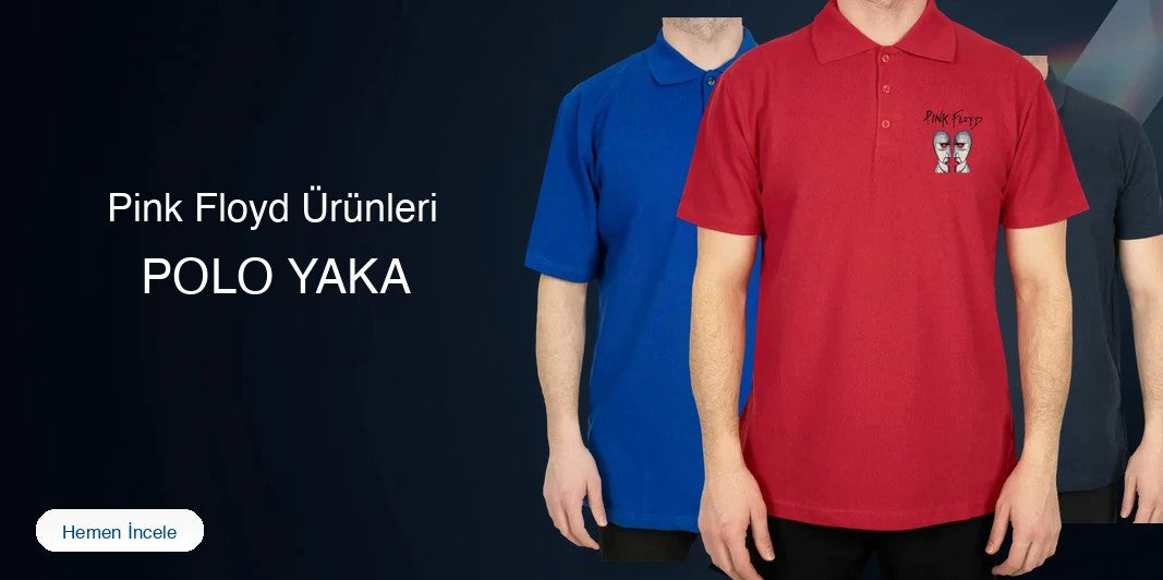 Pink Floyd Polo Yaka Tişört kapak