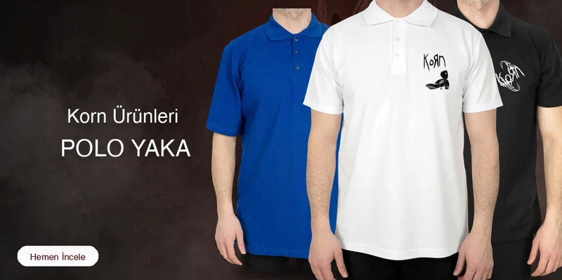 Korn Polo Yaka Tişört