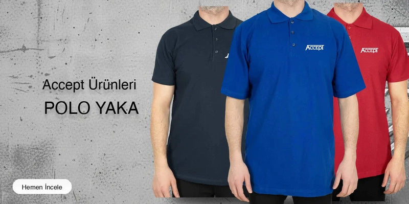 Accept Polo Yaka Tişört kapak