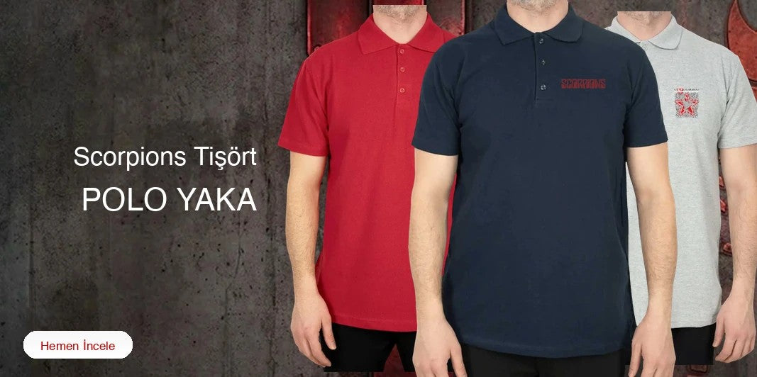 Scorpions Polo Yaka Tişört kapak