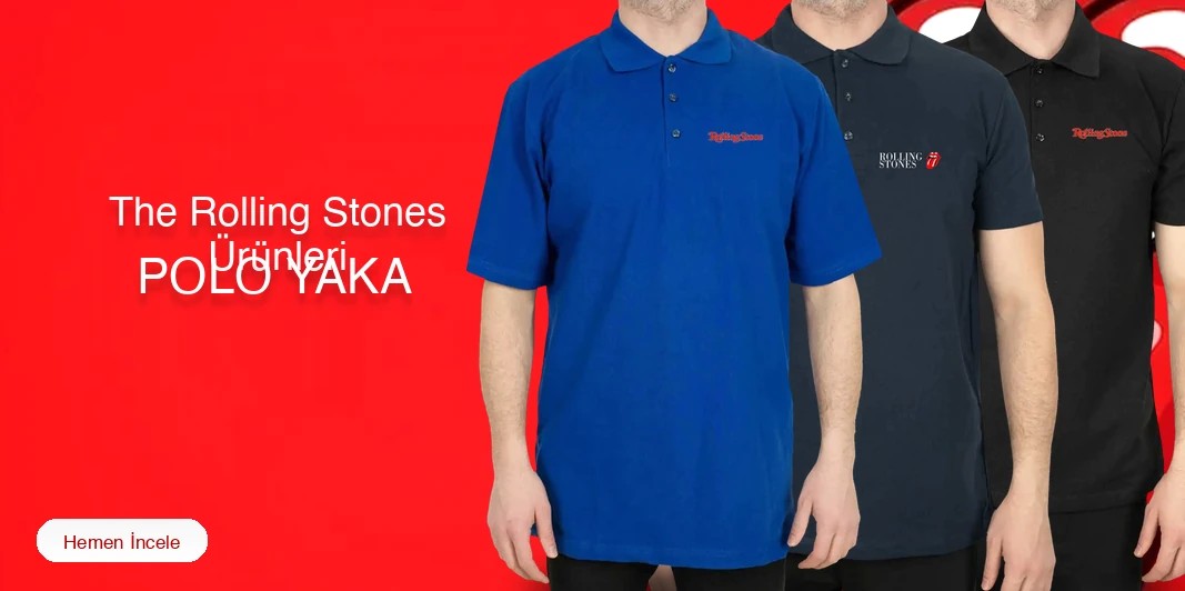 The Rolling Stones Polo Yaka Tişört kapak