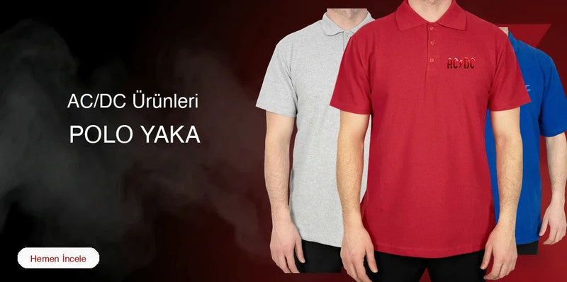 AC/DC Polo Yaka Tişört kapak