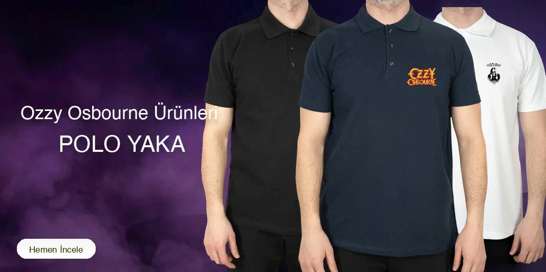 Ozzy Osbourne Polo Yaka Tişört kapak
