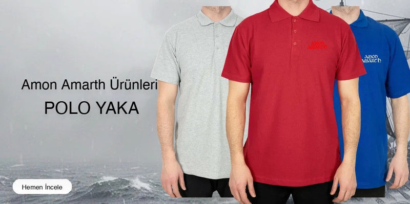Amon Amarth Polo Yaka Tişört kapak