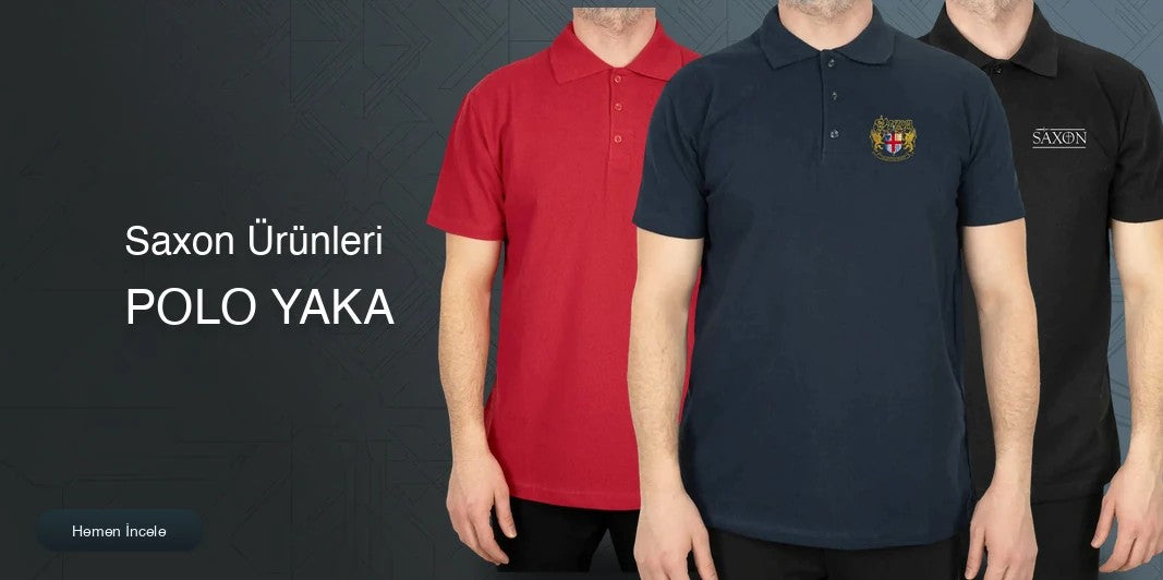 Saxon Polo Yaka Tişört kapak