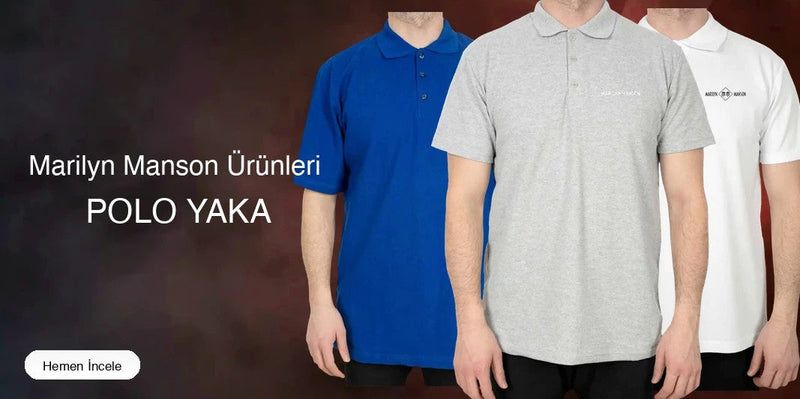 Marilyn Manson Polo Yaka Tişört