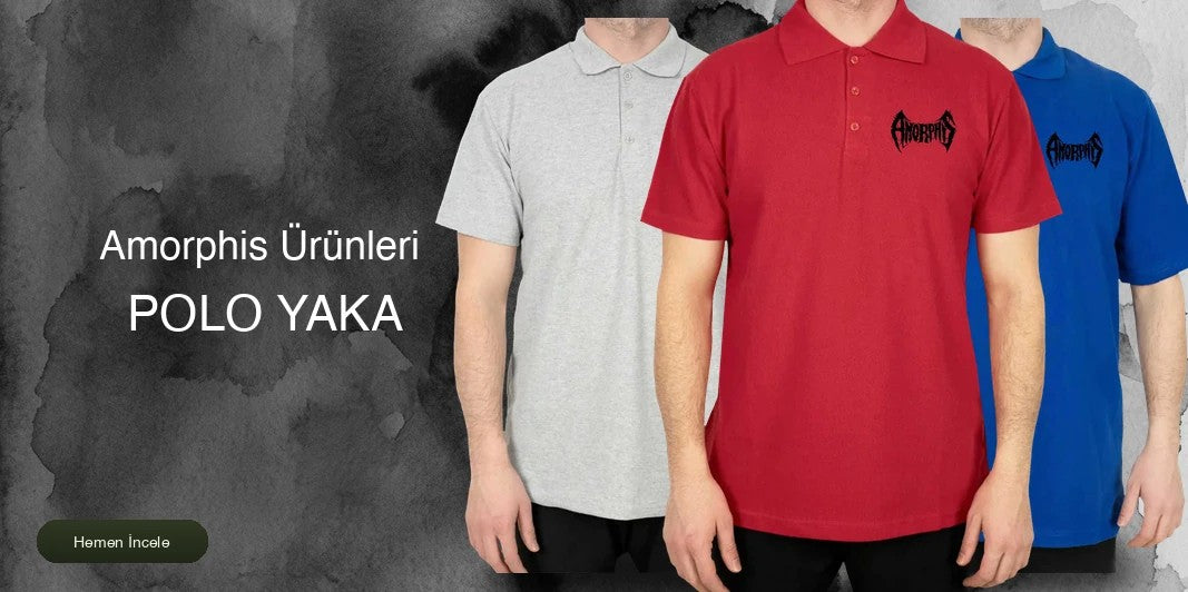 Amorphis Polo Yaka Tişört kapak